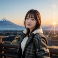 山と日の出 9/10 2枚目
