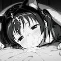 顔射猫子 2枚目