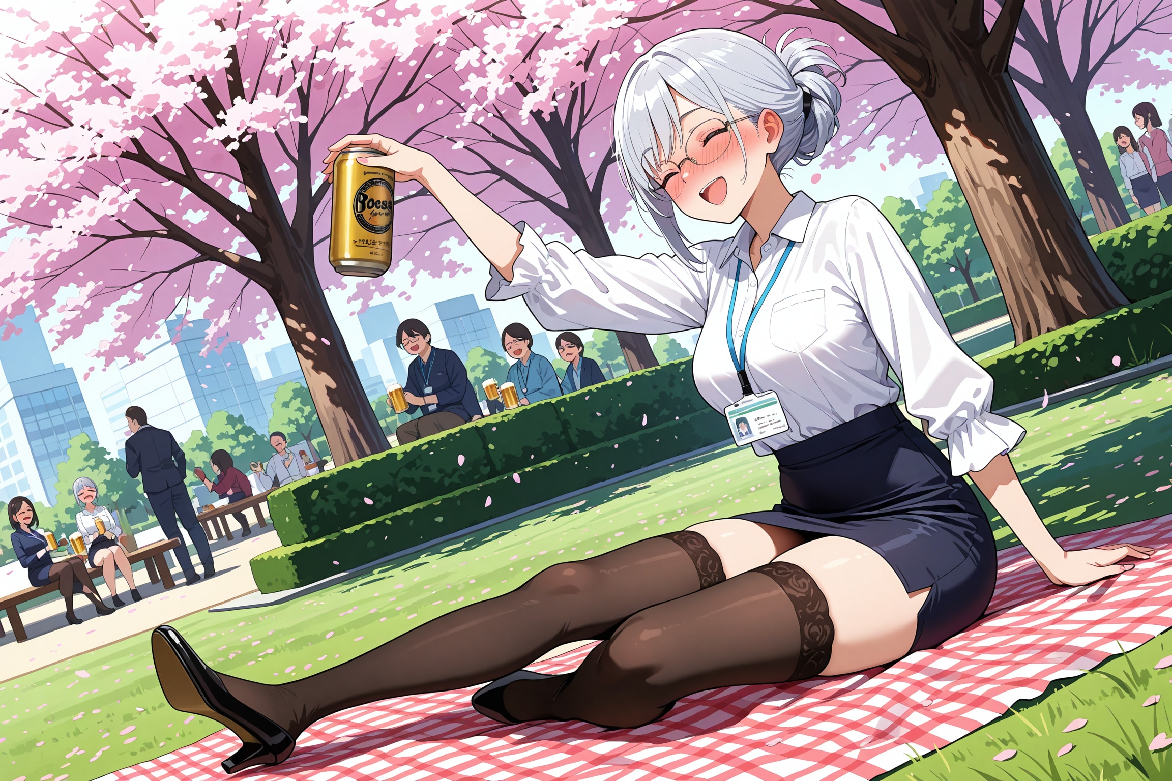 花よりビール | の人気AIイラスト・グラビア