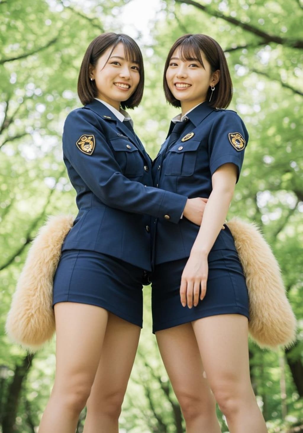 婦警になったタヌキ