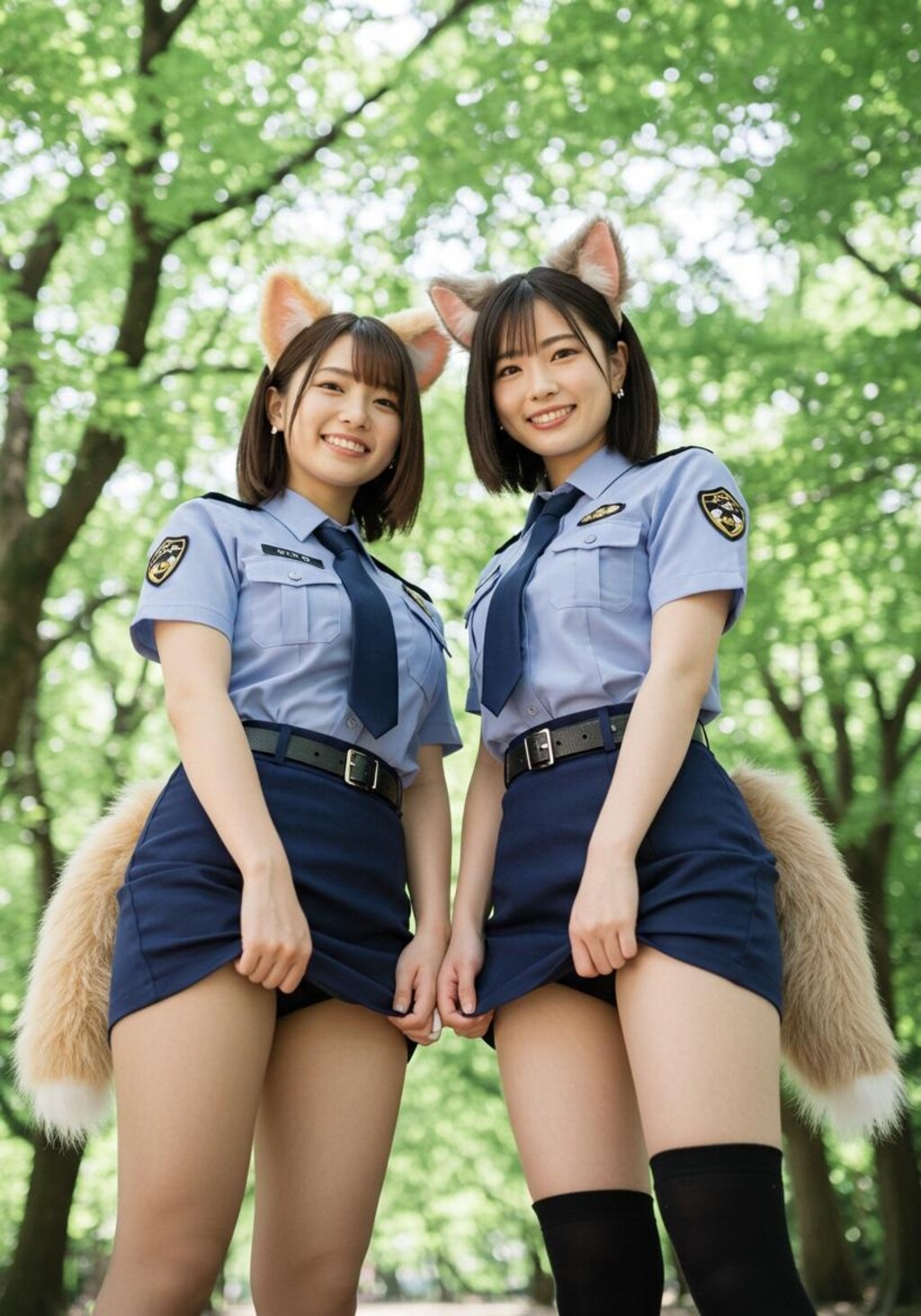 婦警になったタヌキ