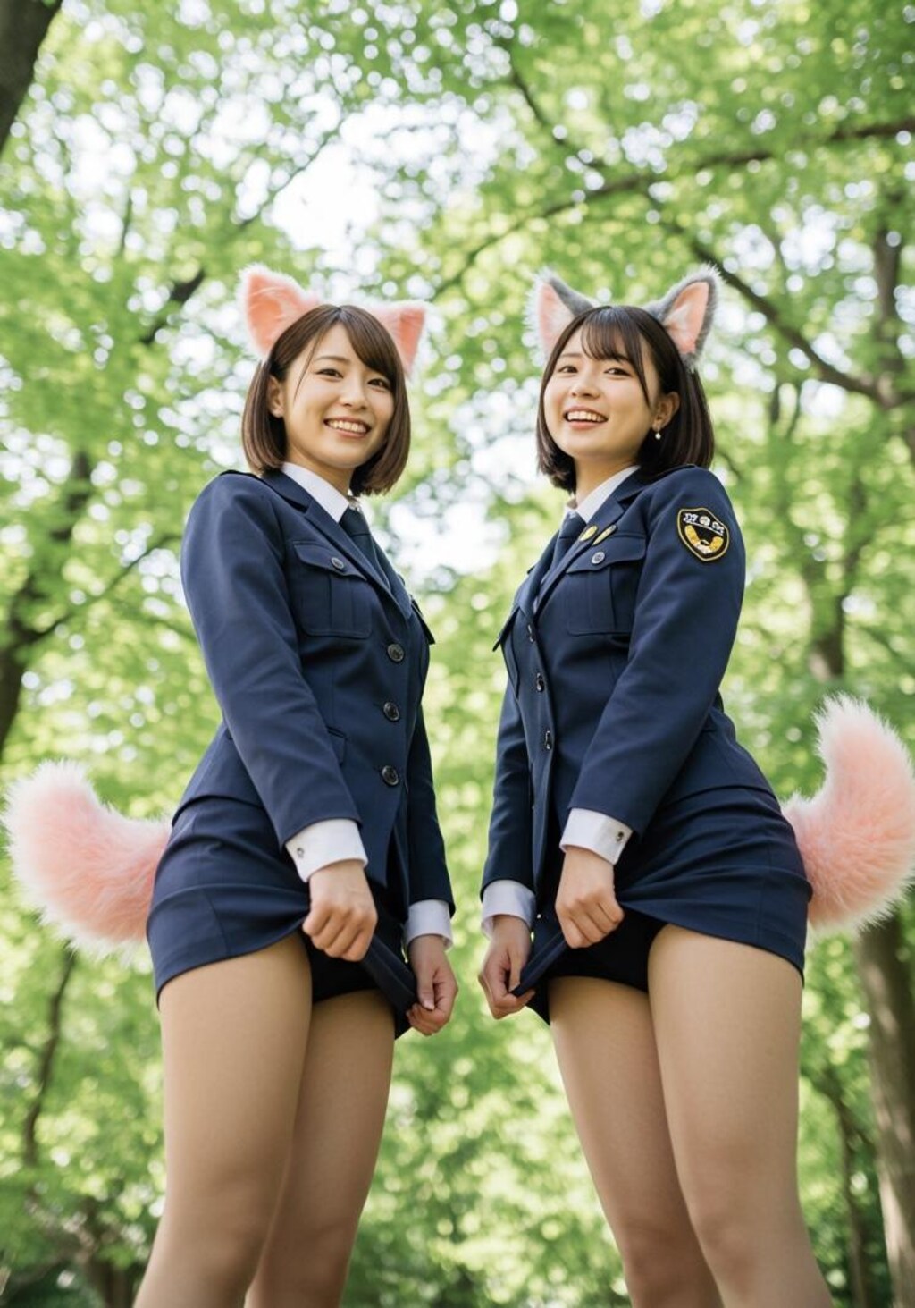 婦警になったタヌキ