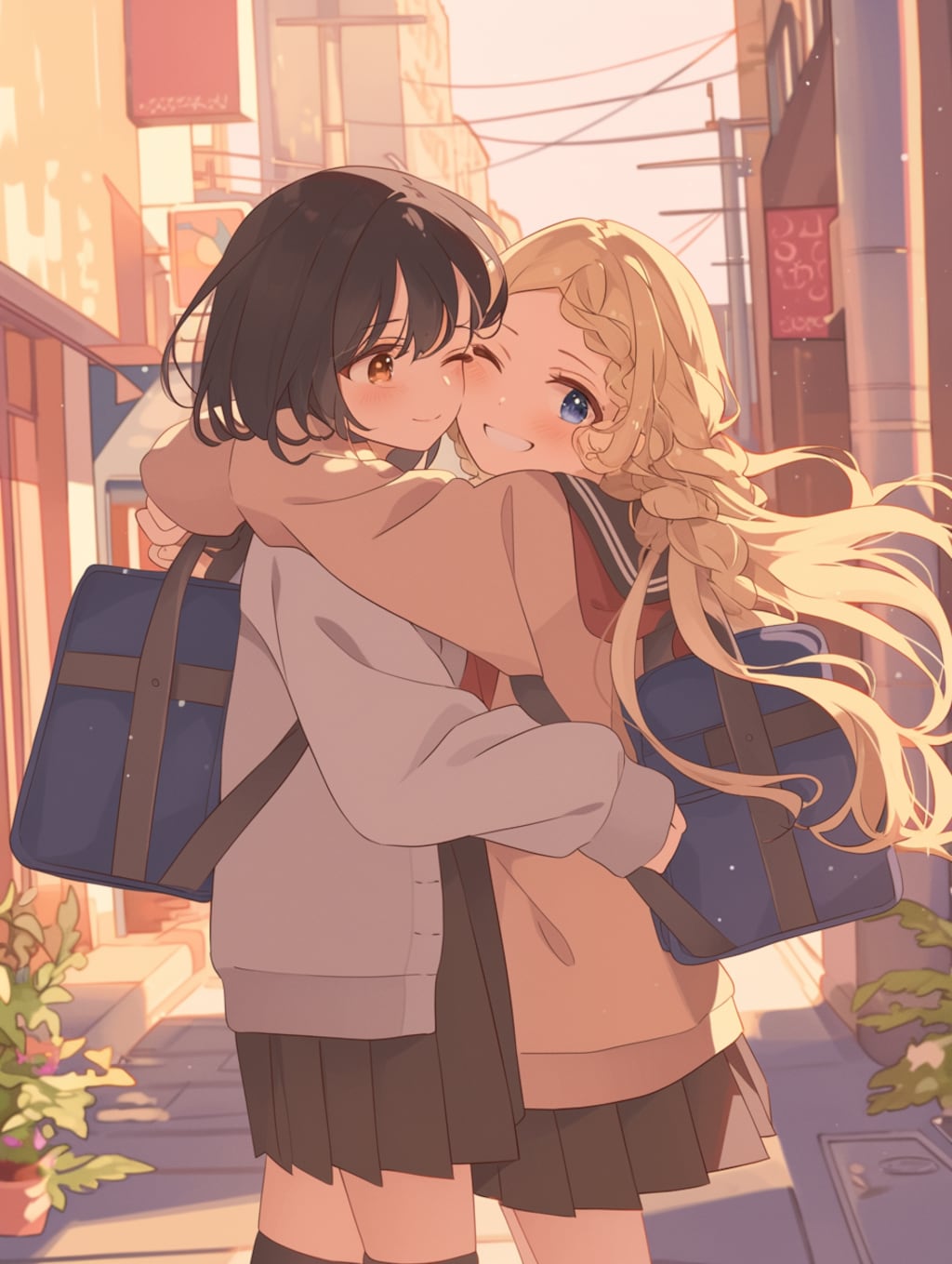 キスしたい二人のJK46