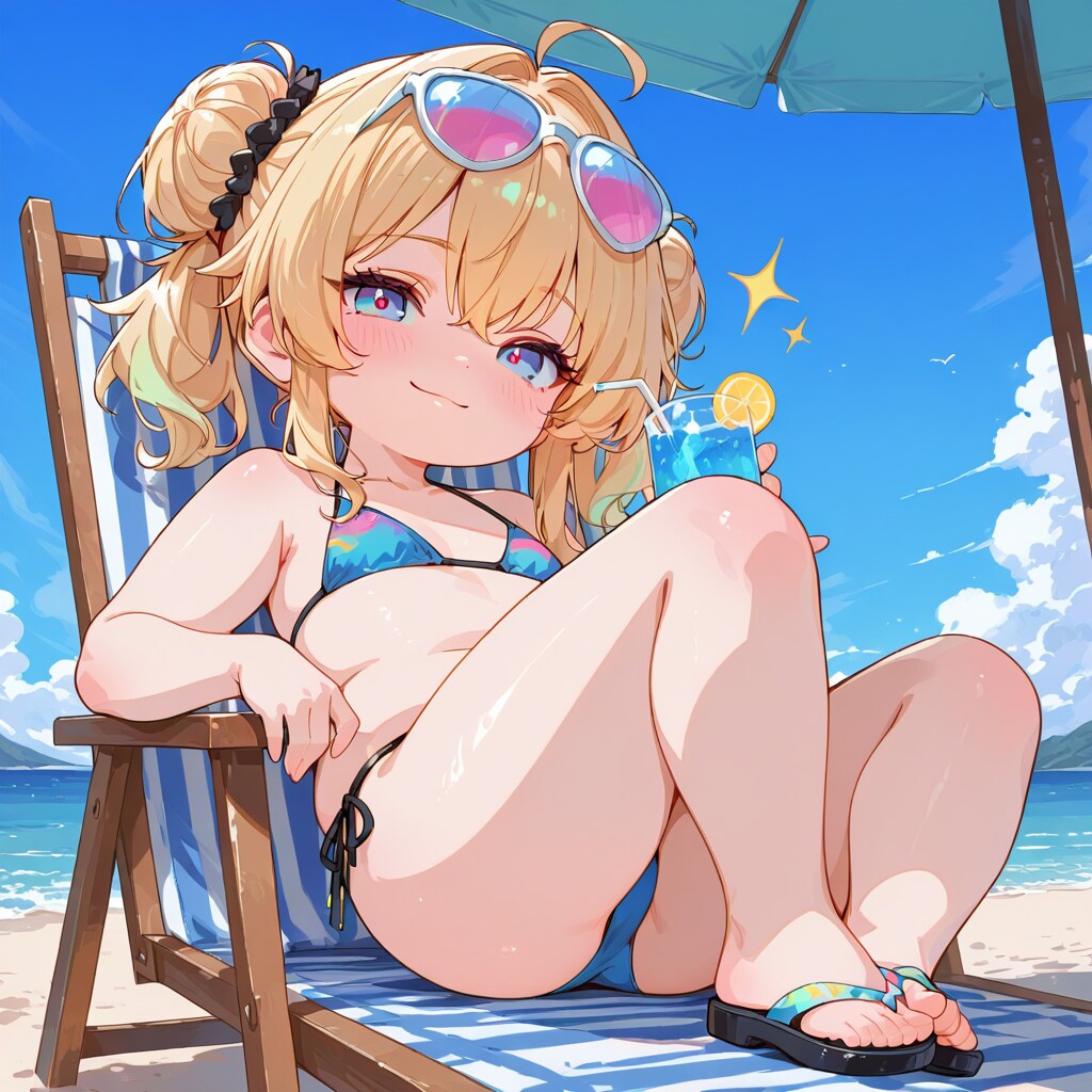ビーチで優雅に♪