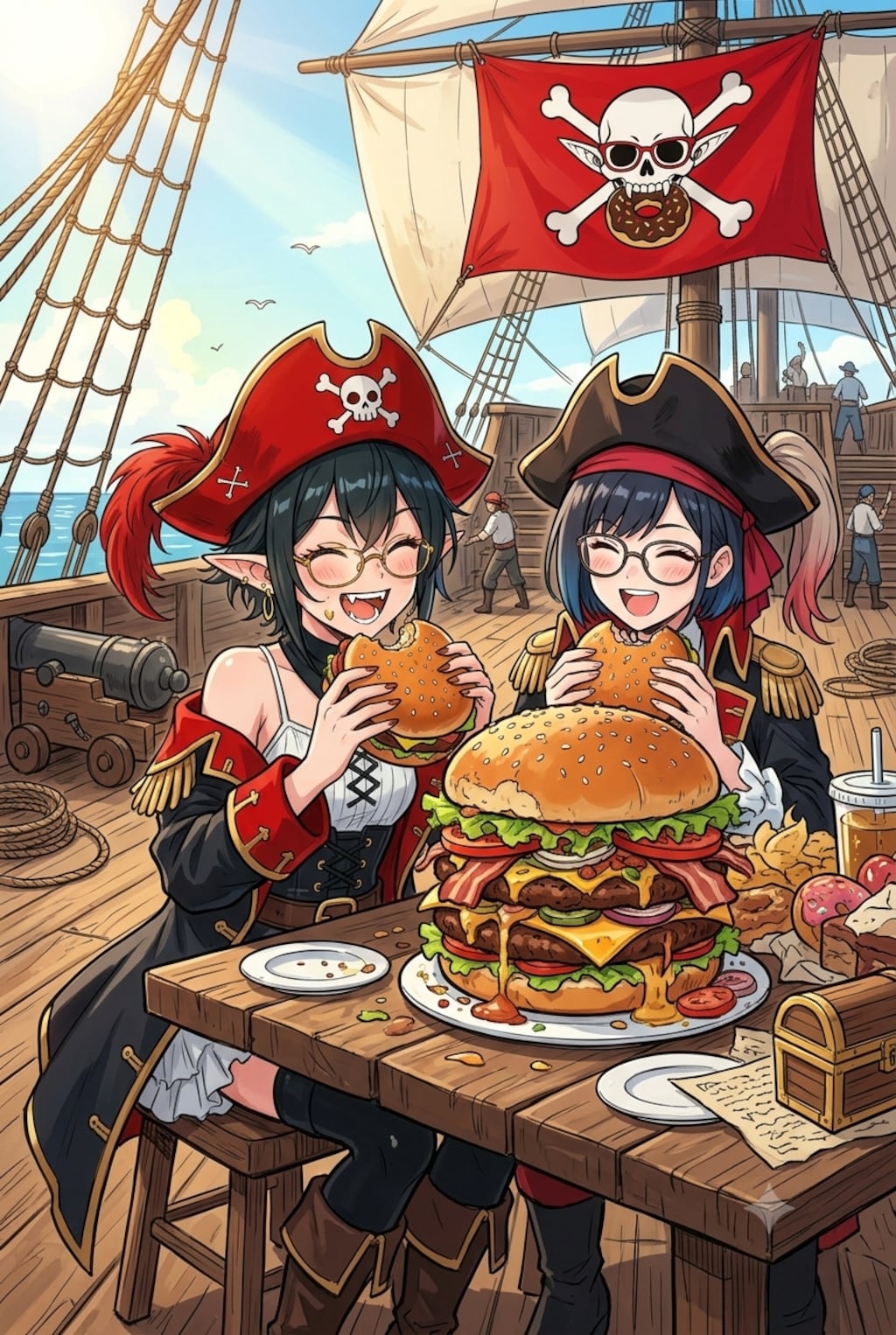 おやつにハンバーガー🍔