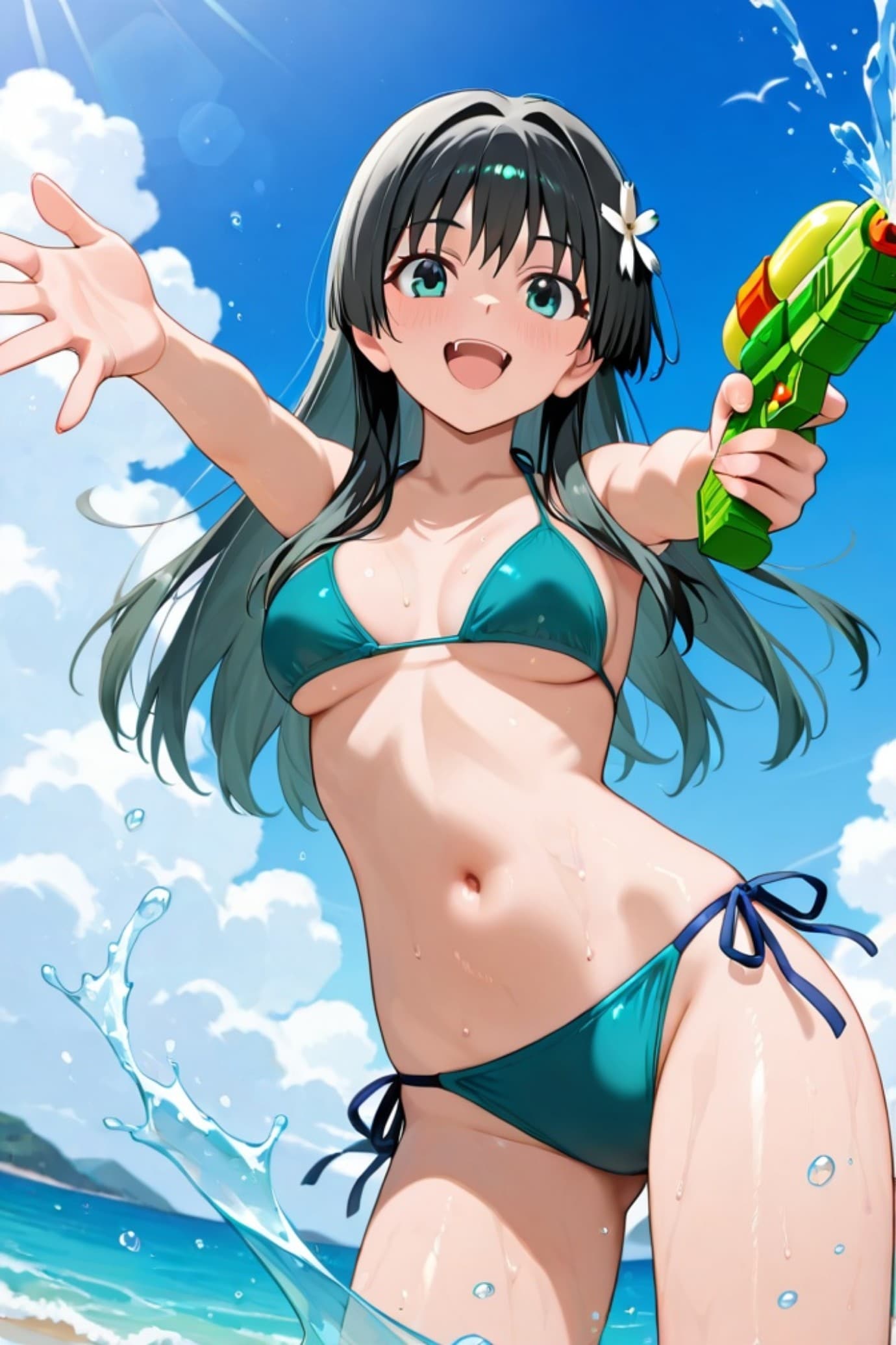 水着の佐天さん
