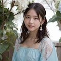 雨と紫陽花と見つめる女性 12枚目