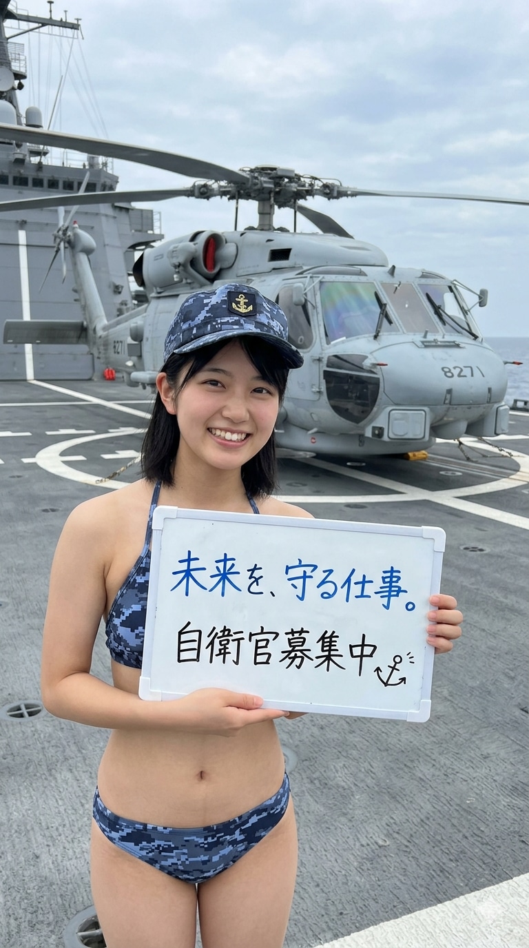 １８日の女性海上自衛官 Gemini