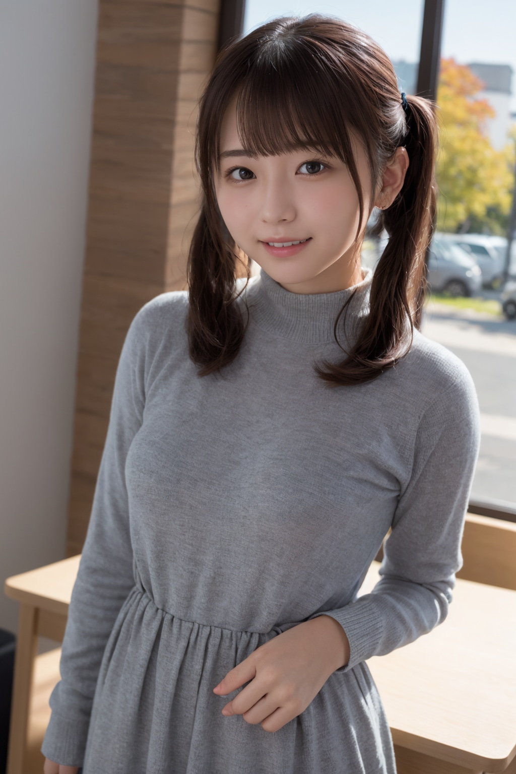 職場のツインテールの子