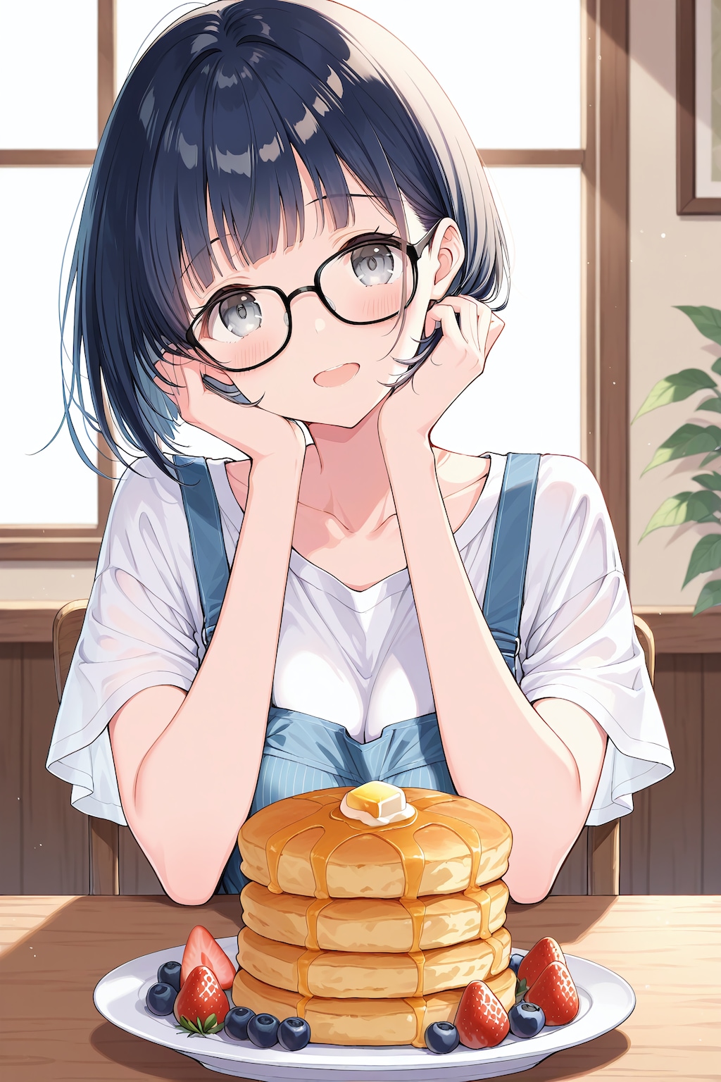 カフェの特等席で 🥞✨
