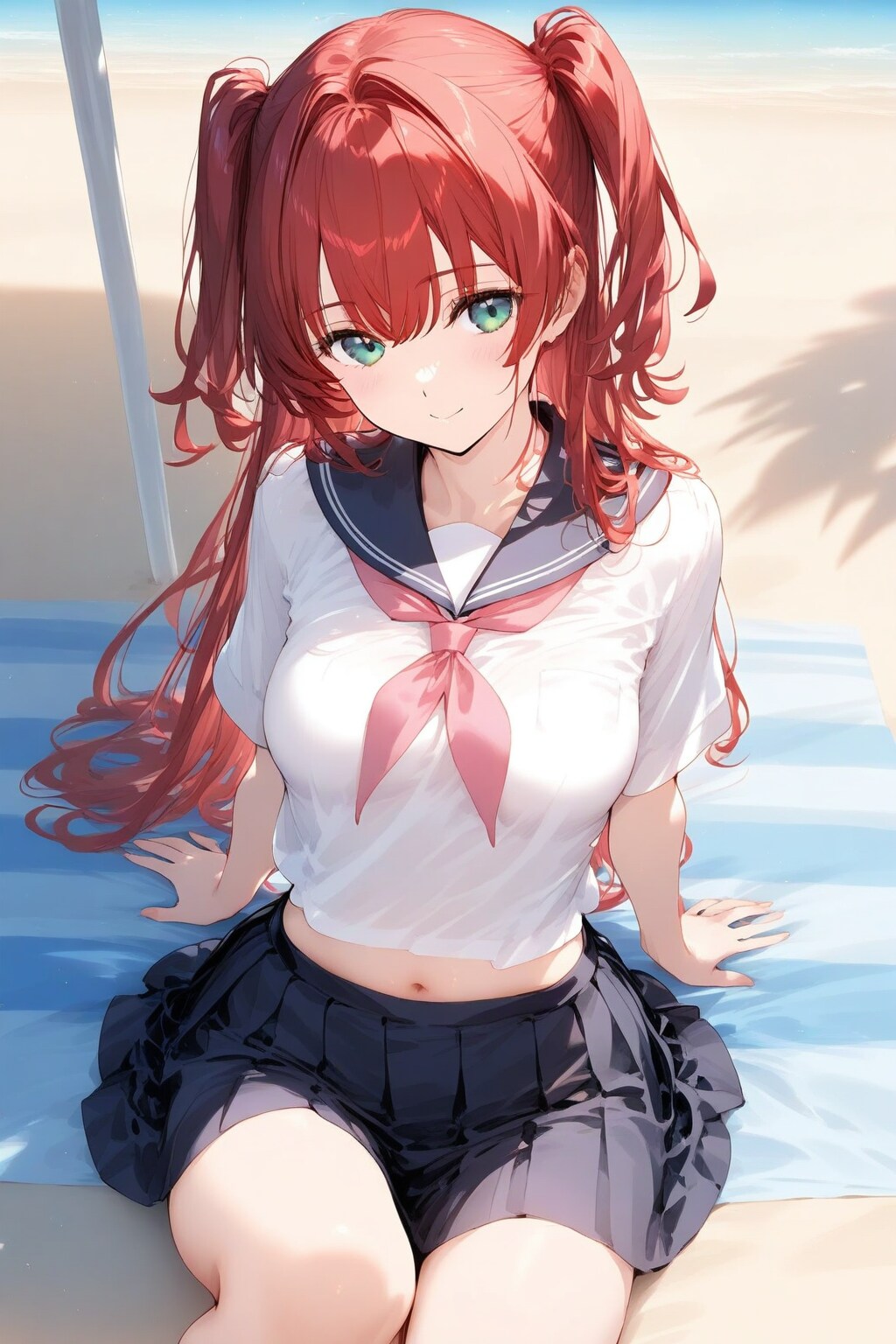 まだ泳げないのかな？ | の人気AIイラスト・グラビア