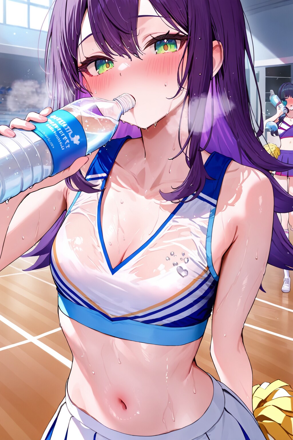 暑すぎるので飲み物をあげました