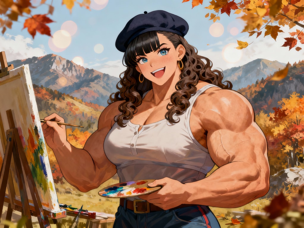 芸術する女子プロレスラー