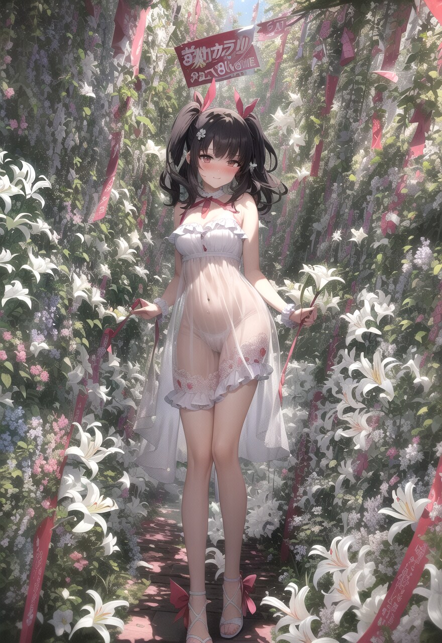 夏日和、ネグリジェで散歩中♡