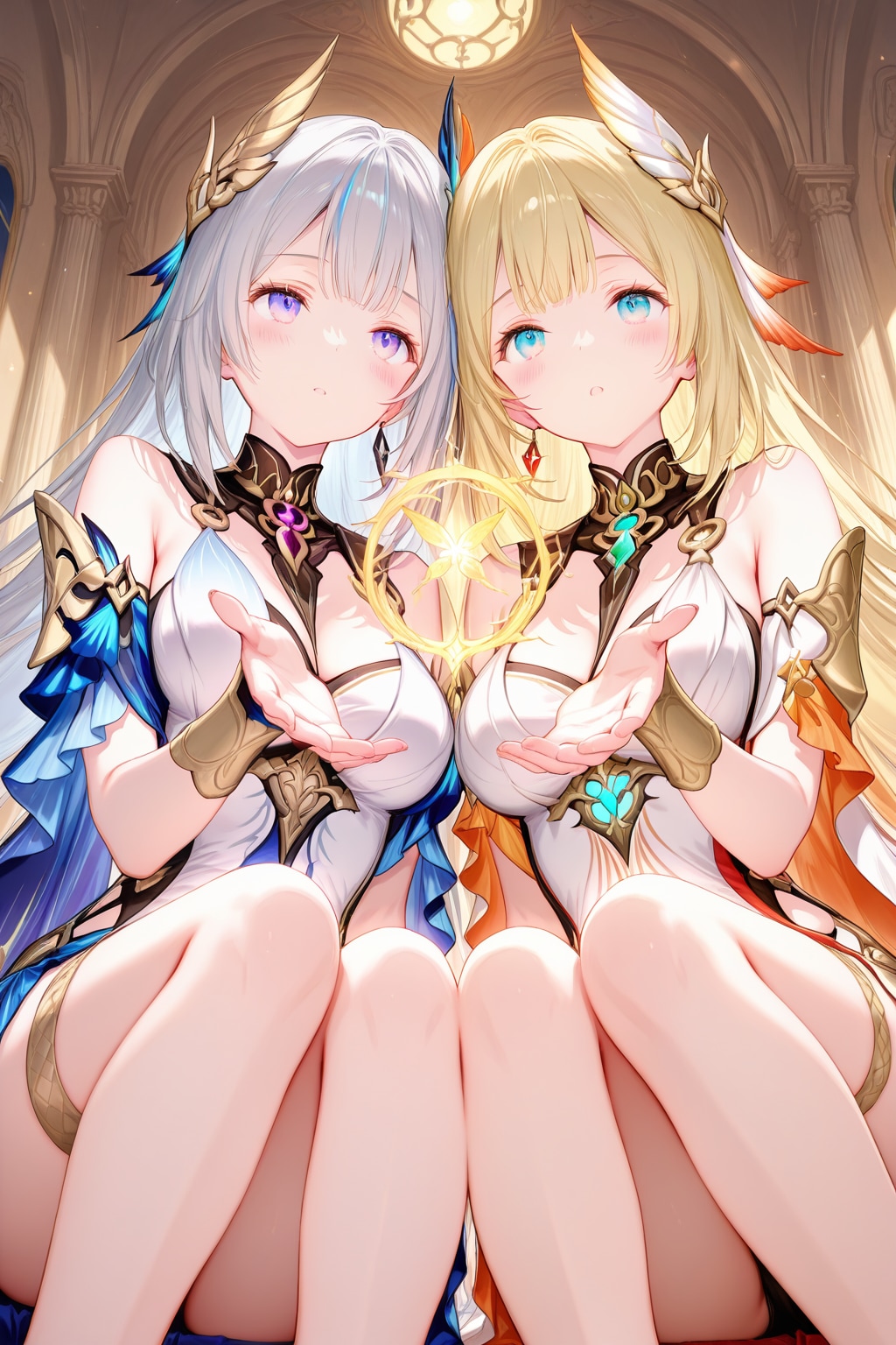 左右対称左右廼太腿なれば、