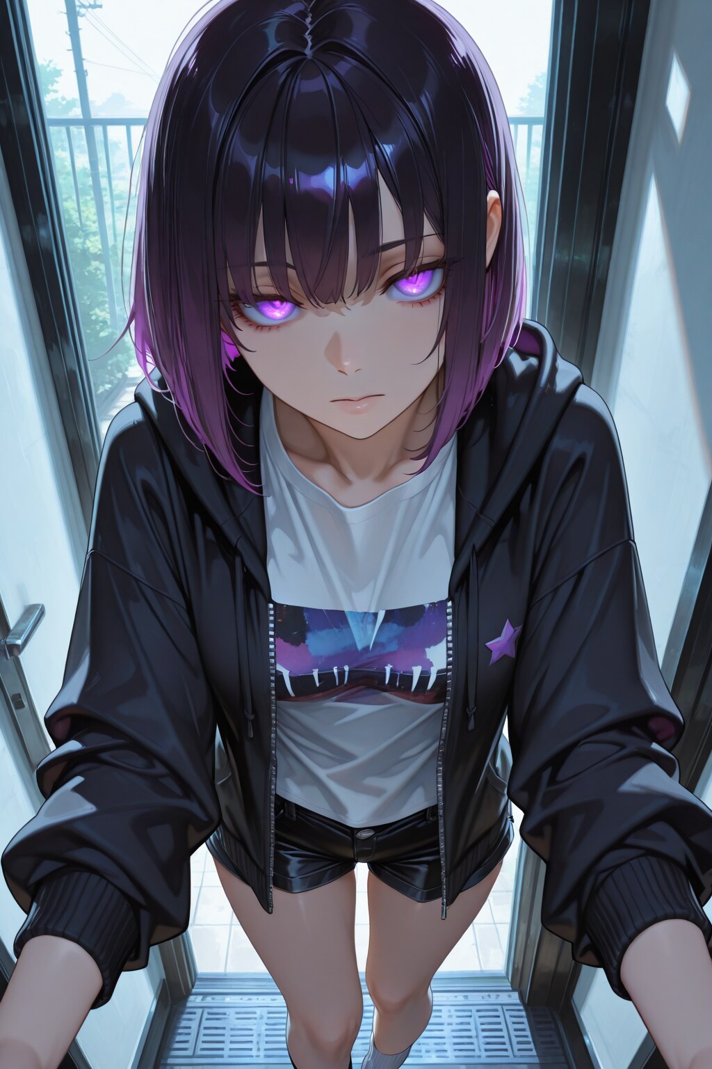 紫色が似合う女の子118