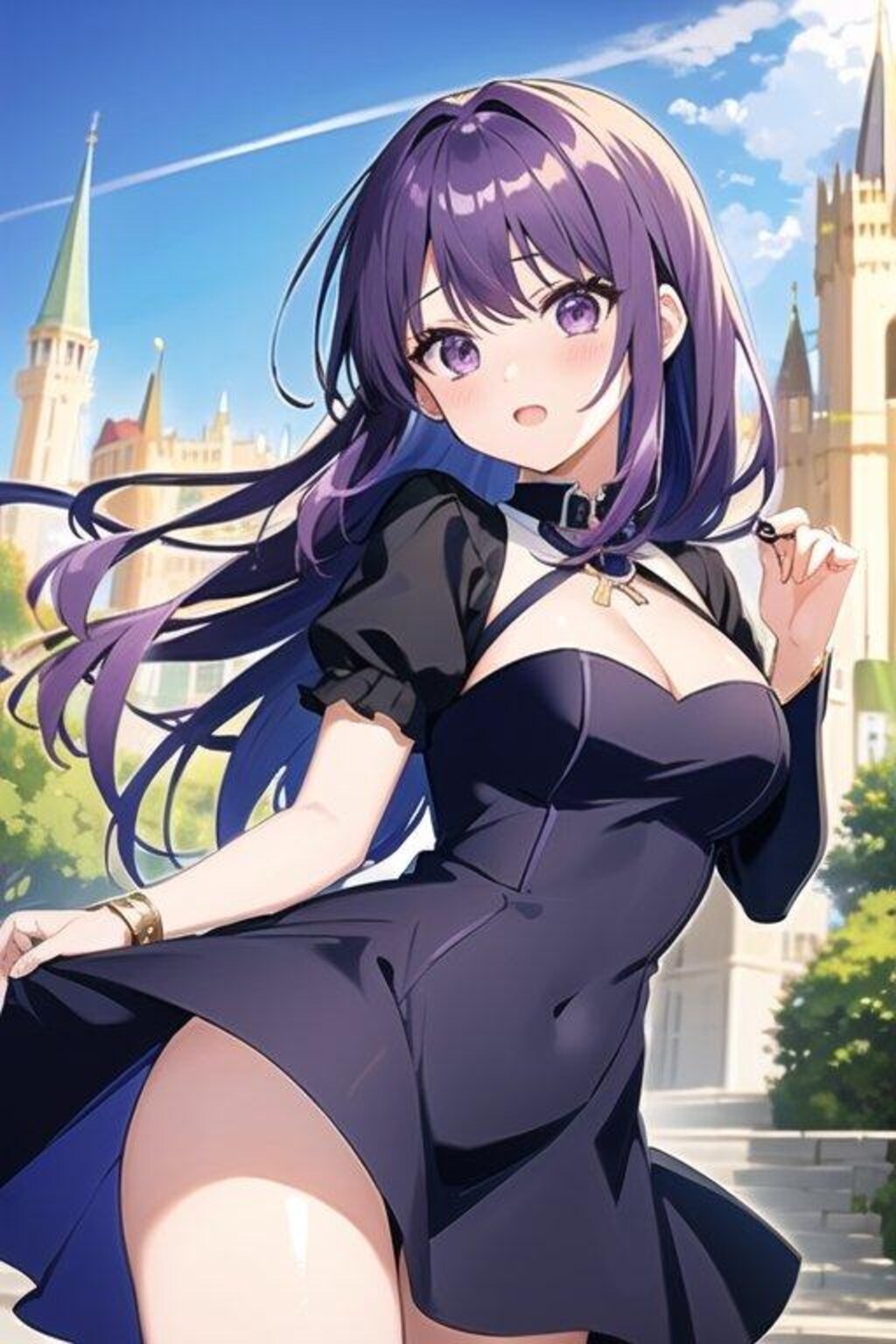 裕福でいいお城娘