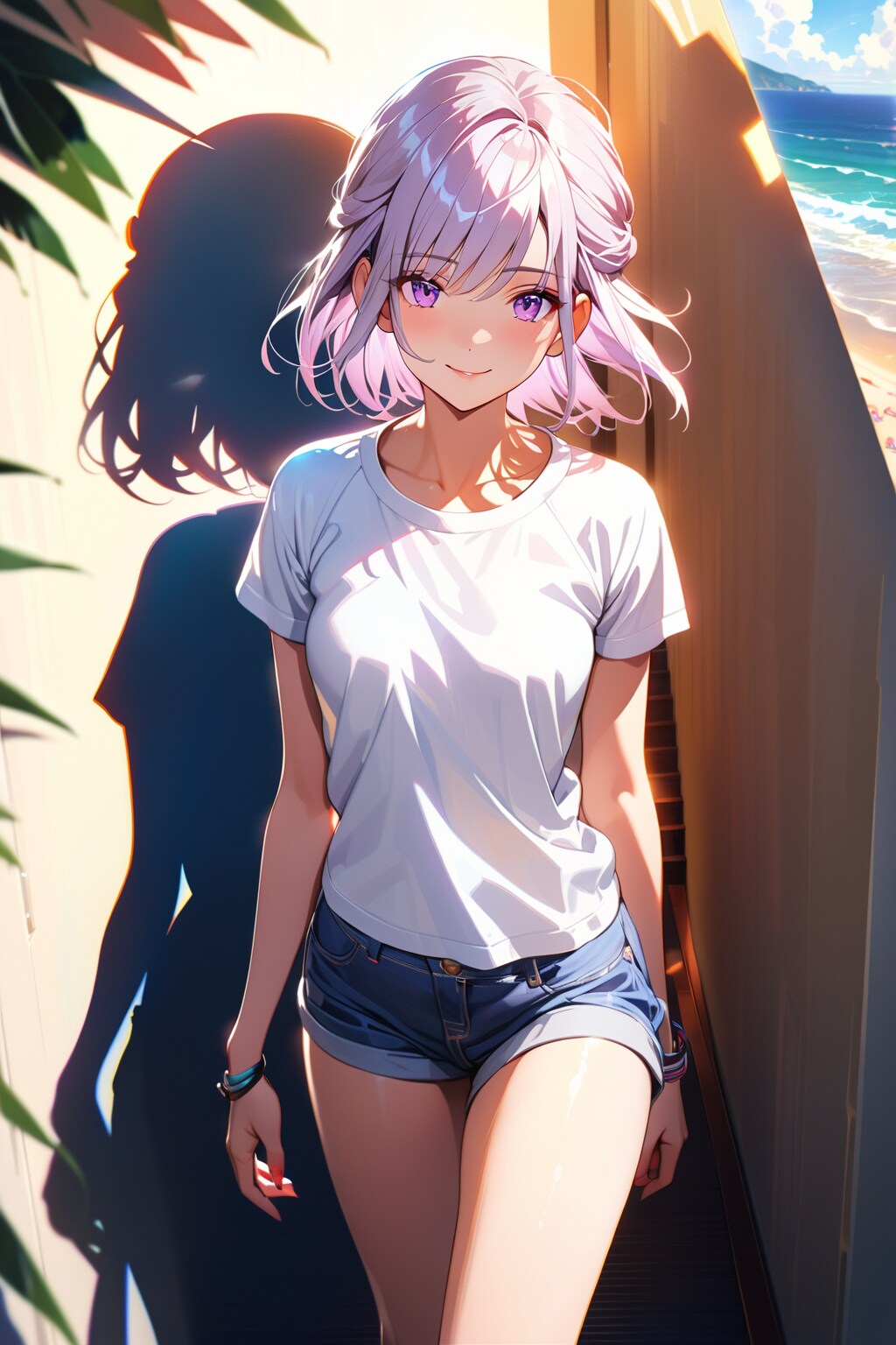 （５２５HQ）銀髪ちゃん白シャツ