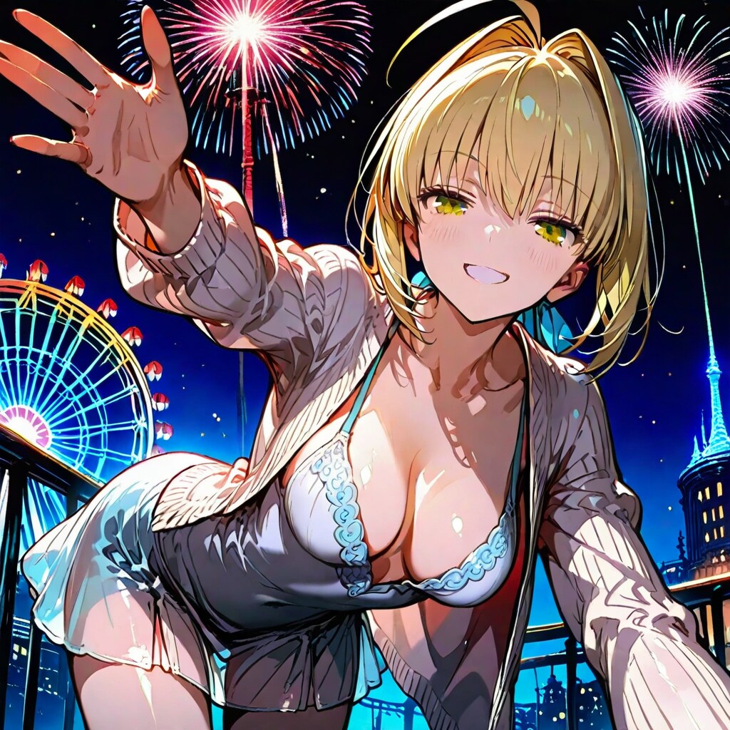 『花火もいいが余の事もちゃんと見よ』ネロ＝クラディウス