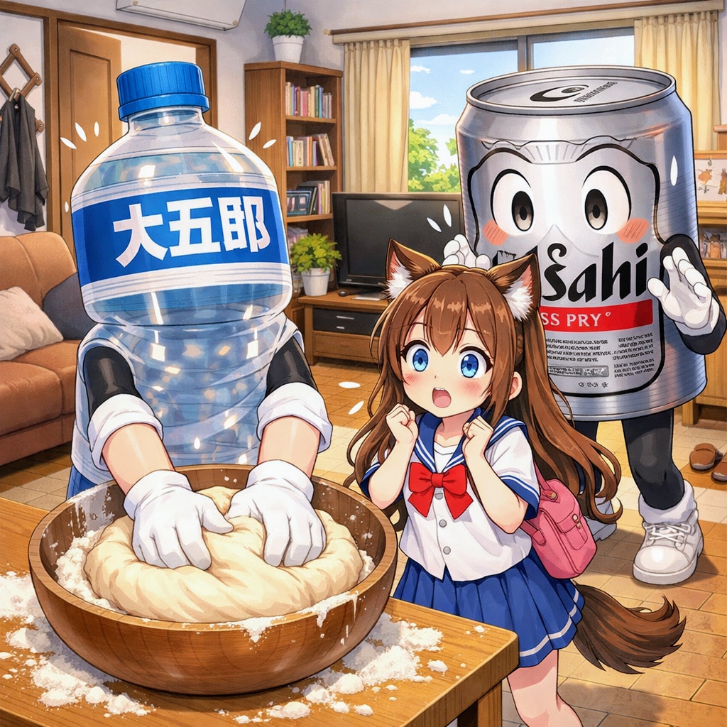 実家で知らん人がうどんを打っていた小さな女の子