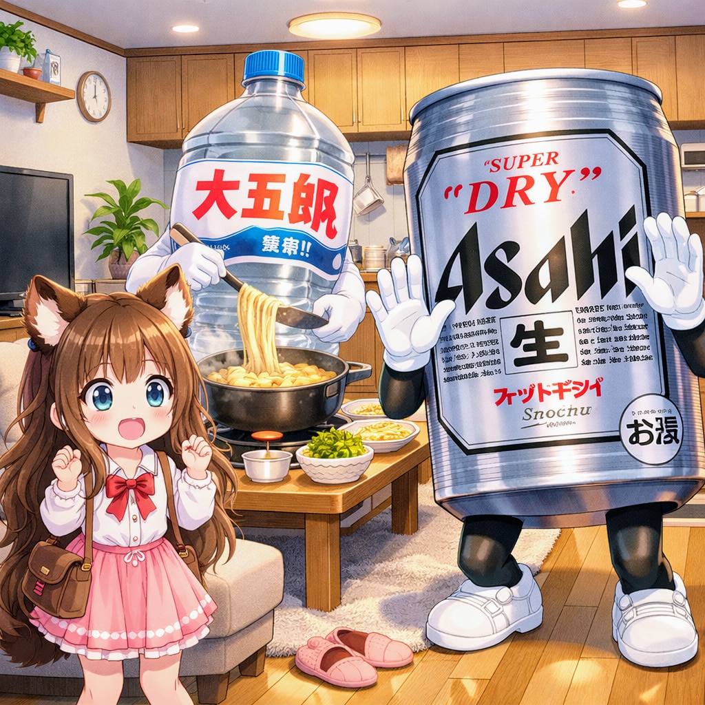 実家で知らん人がうどんを打っていた小さな女の子