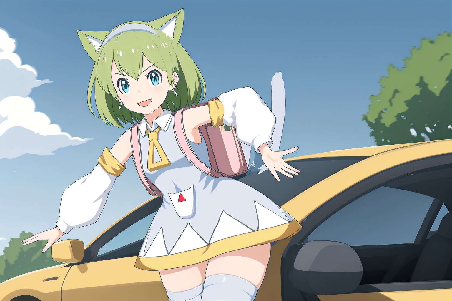 デルタもんと車２ | の人気AIイラスト・グラビア