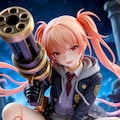 異世界制服少女達　メカ娘　ガトリングガン使いの魔法少女　アクリルドールフィギュア 2枚目