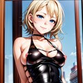 二次おっぱいポロリ246《金髪あみあみレオタード》 4枚目
