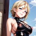 二次おっぱいポロリ246《金髪あみあみレオタード》 8枚目