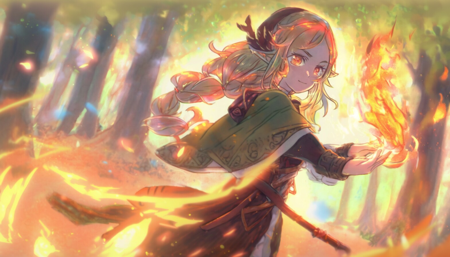 エルフェアルの花粉製造プラントを燃やしてきた。