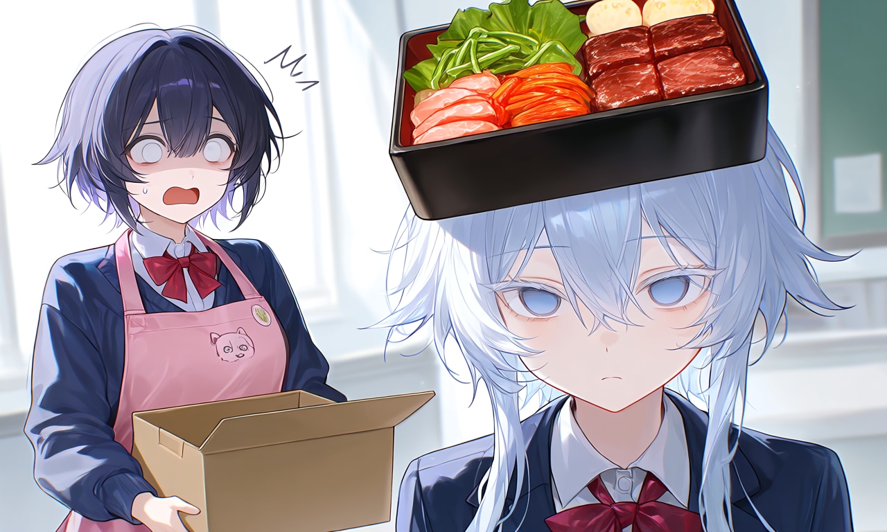 頭のせ焼肉弁当 | の人気AIイラスト・グラビア