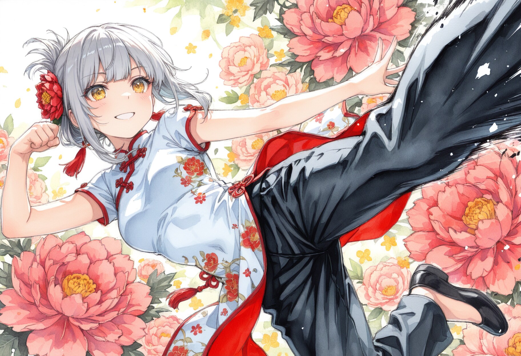 看板娘　flowers