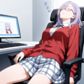 先輩！そんな恰好で寝てたら、パンツ見（え）ちゃいますよ！ 2枚目
