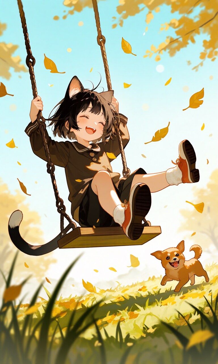 ぶらんこ | の人気AIイラスト・グラビア