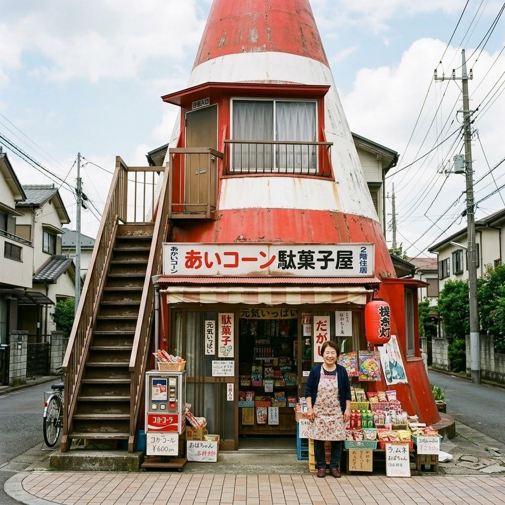 三角コーン駄菓子屋