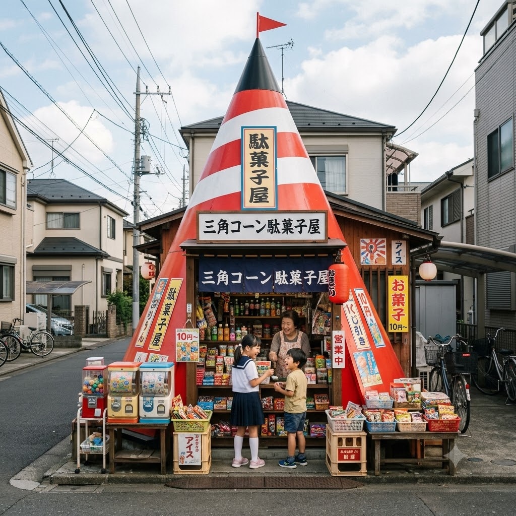三角コーン駄菓子屋