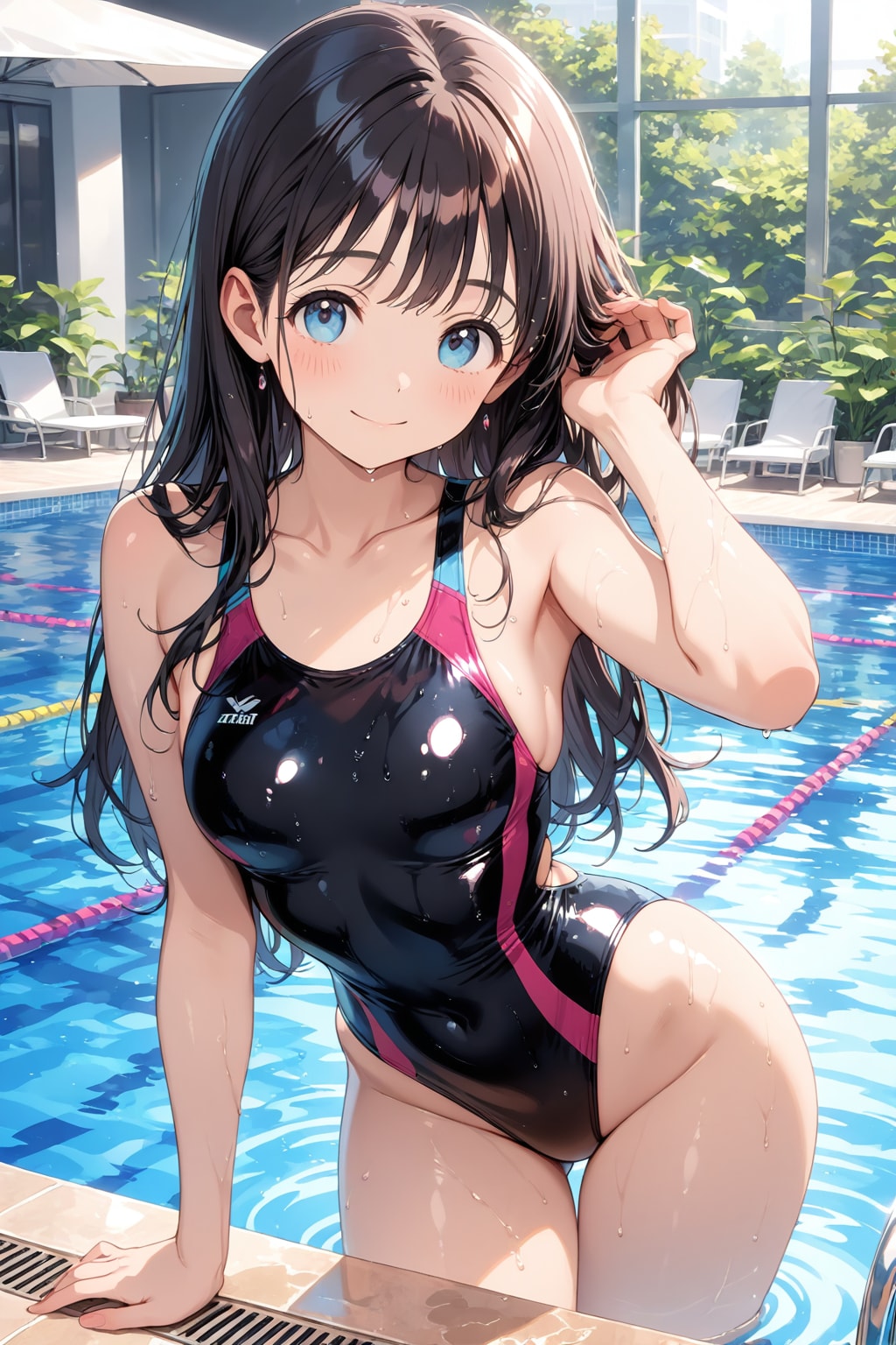 競泳水着の女の子♪