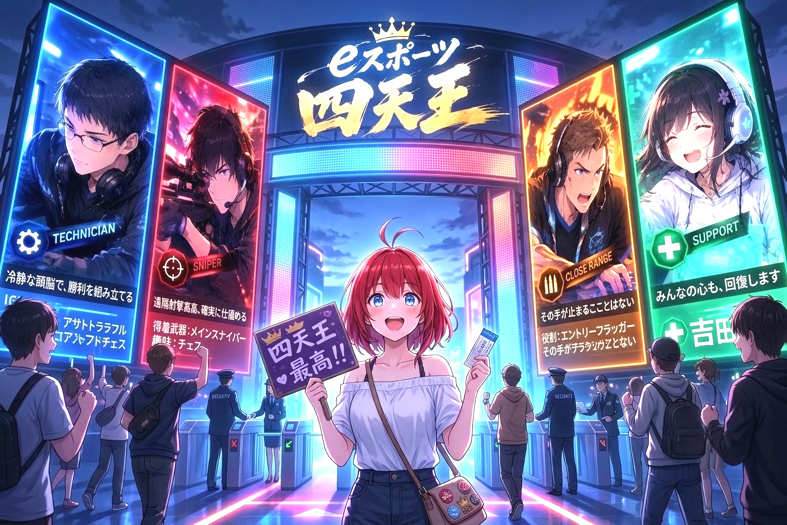 eスポーツ四天王を見に行くカエデ | の人気AIイラスト・グラビア