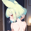 深夜にケモ耳化してしまう少女 4枚目