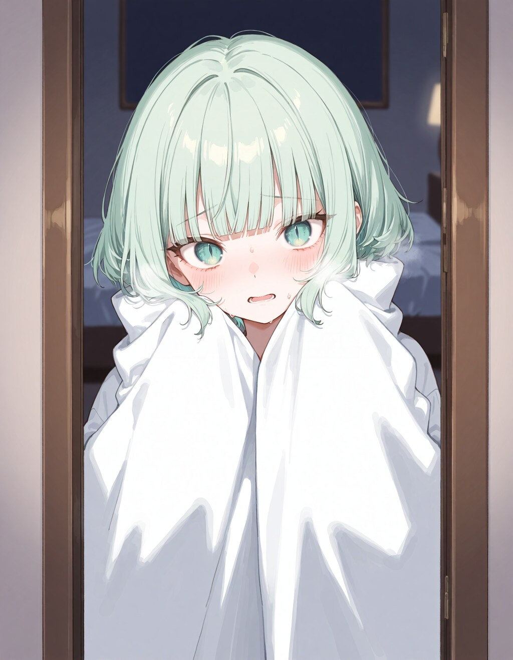 深夜にケモ耳化してしまう少女