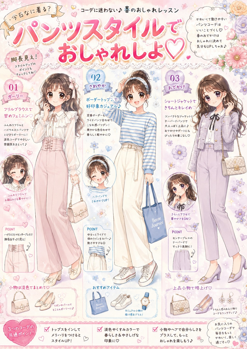 夏のパンツスタイル特集