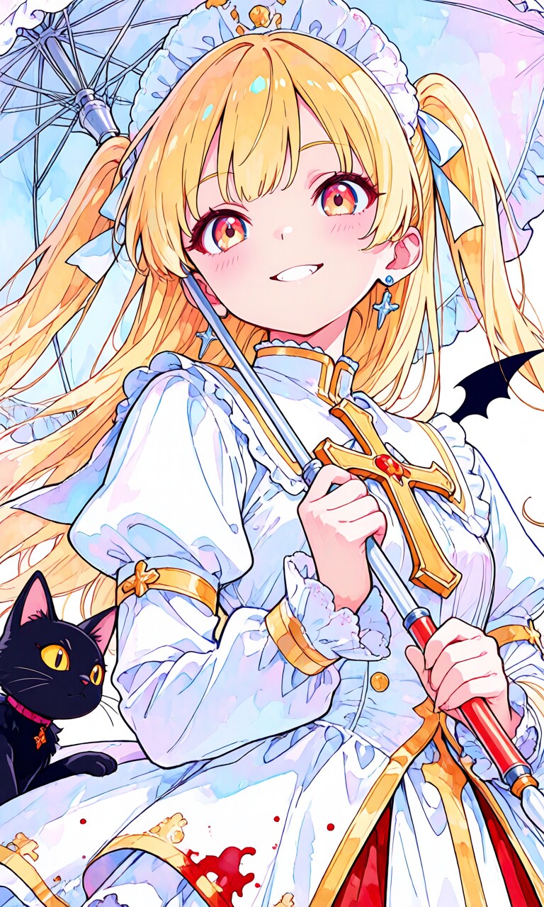 異世界制服少女達　吸血鬼の魔法少女　アクリルドールフィギュア