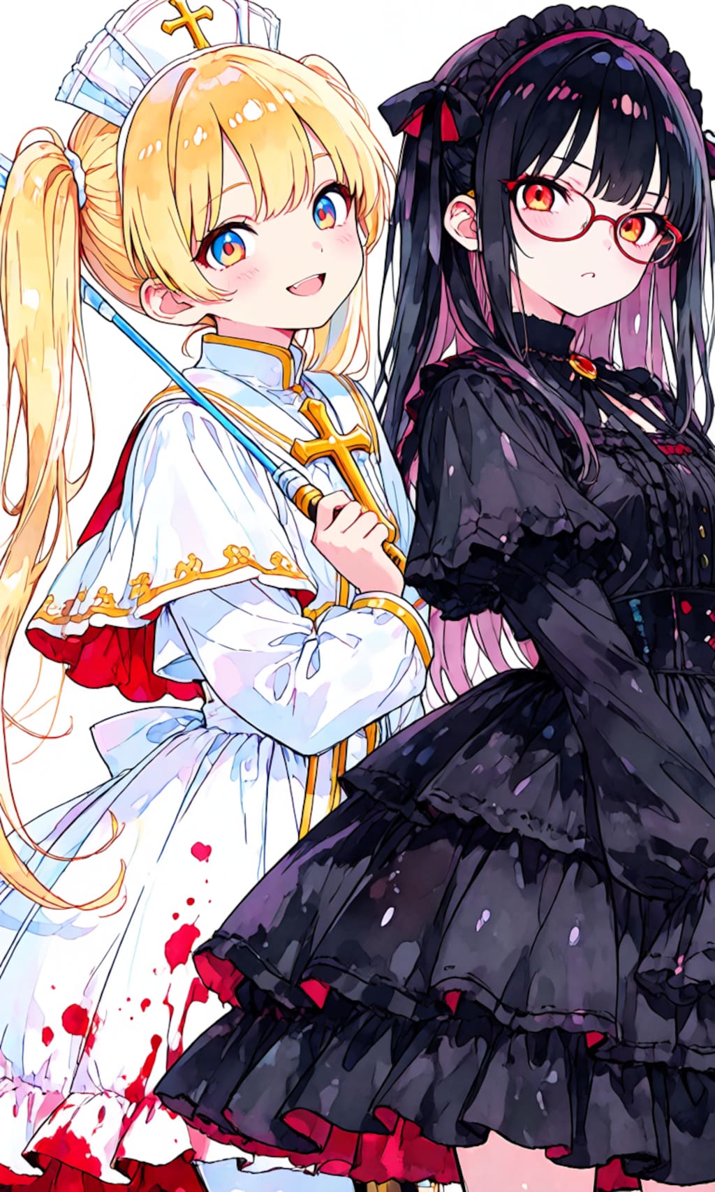 異世界制服少女達　吸血鬼の魔法少女　アクリルドールフィギュア