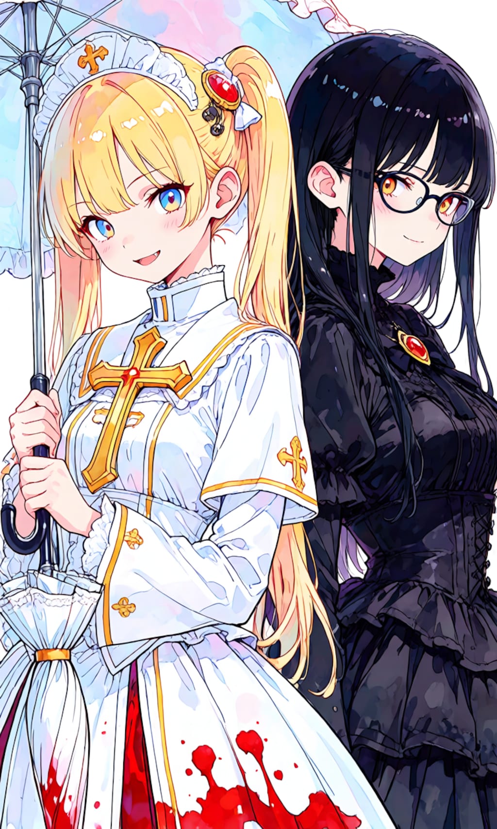 異世界制服少女達　吸血鬼の魔法少女　アクリルドールフィギュア