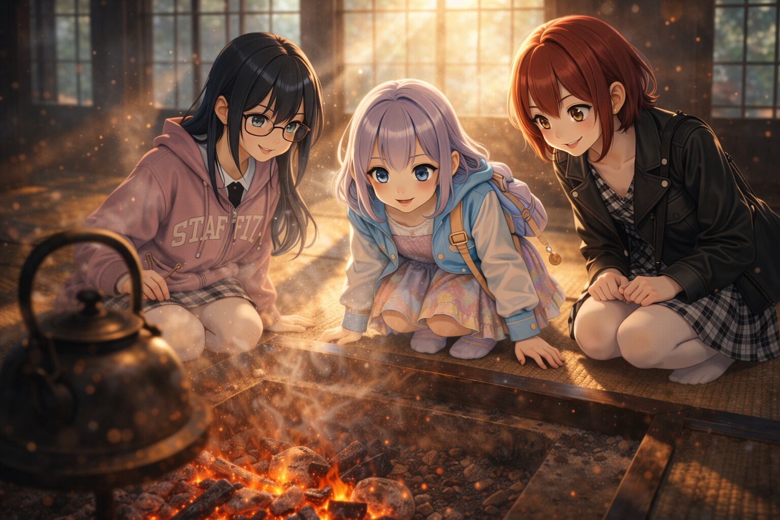 囲炉裏のぬくもり