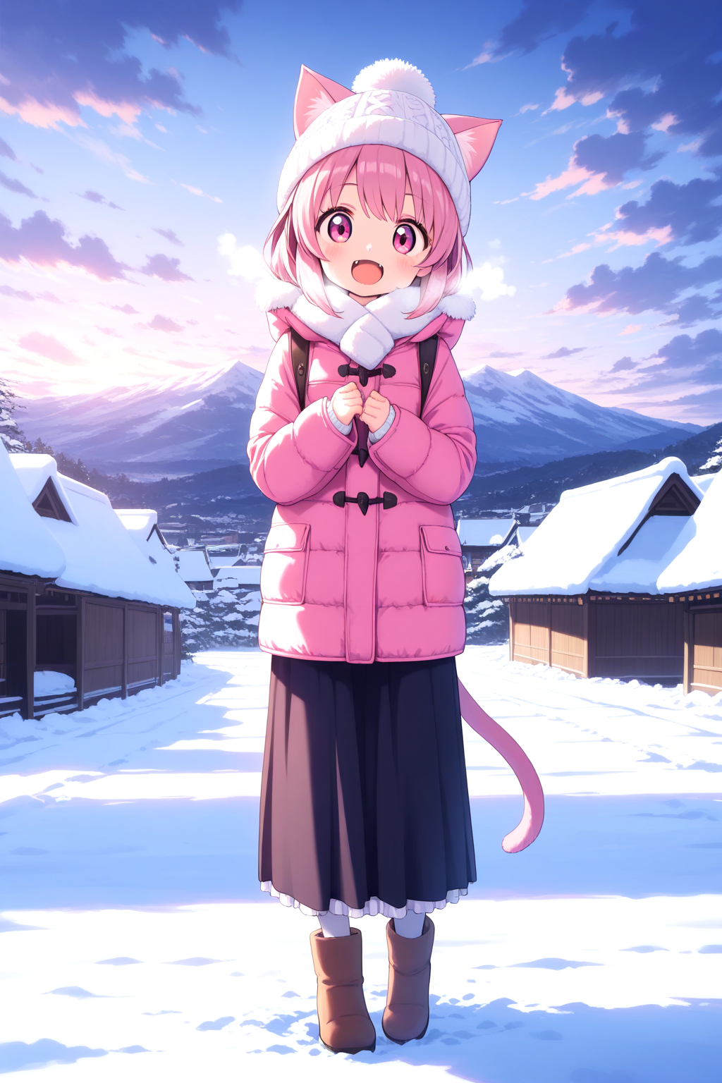 ロングスカートのうちのねこ