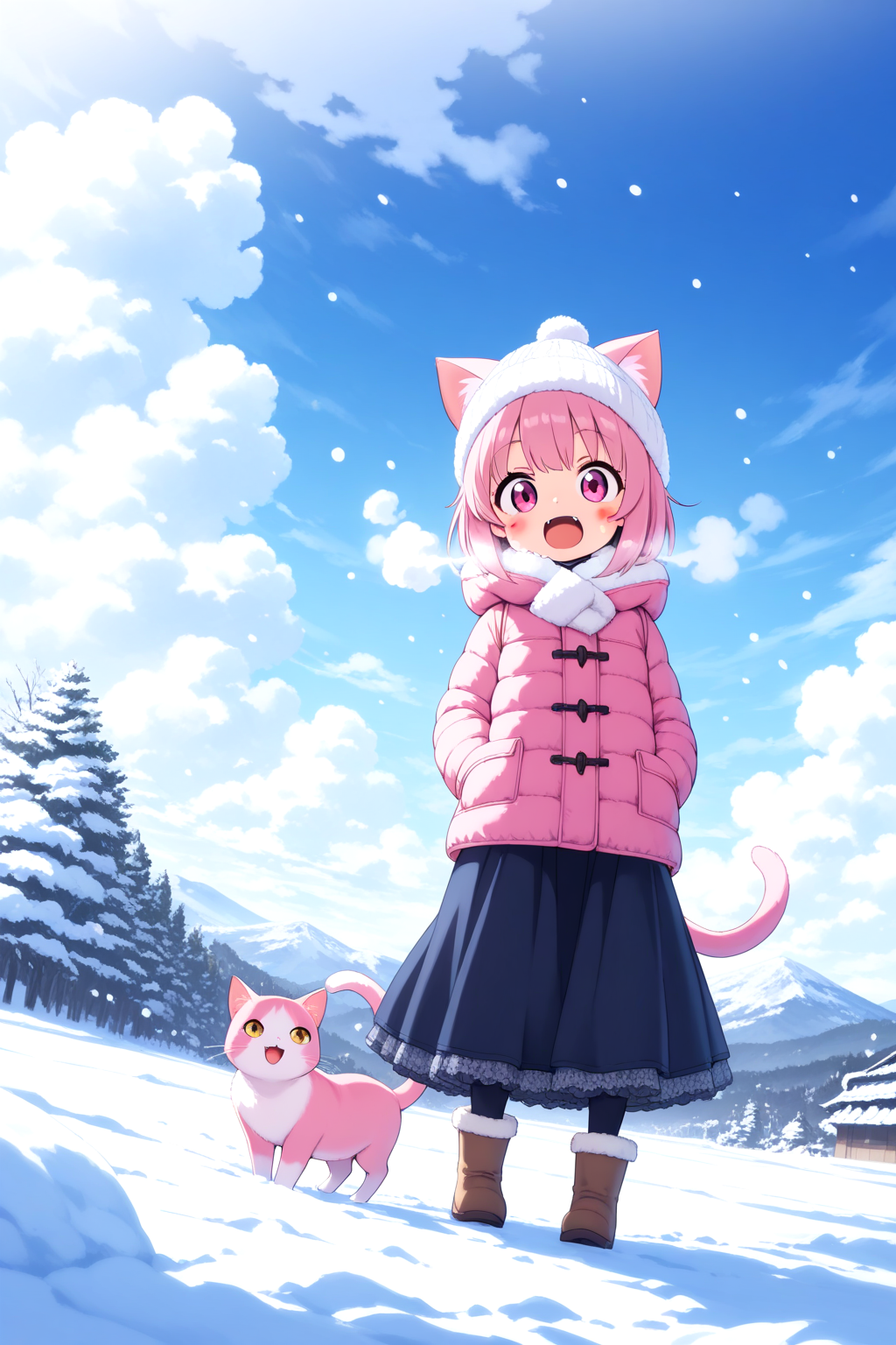 ロングスカートのうちのねこ