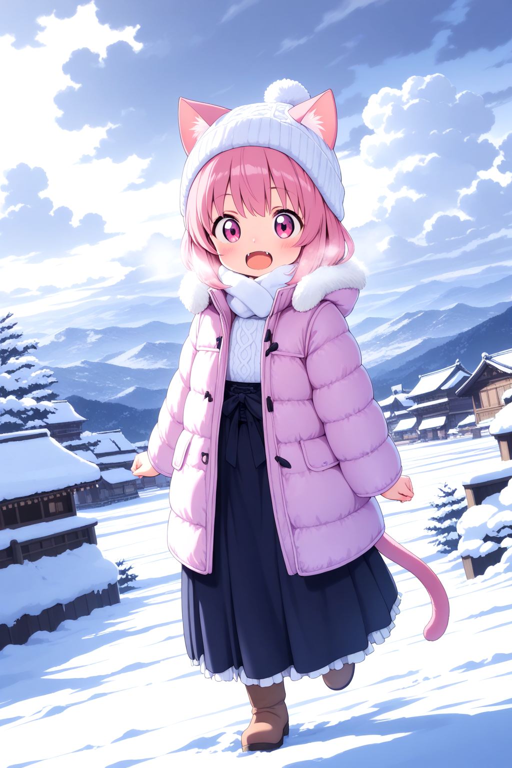 ロングスカートのうちのねこ