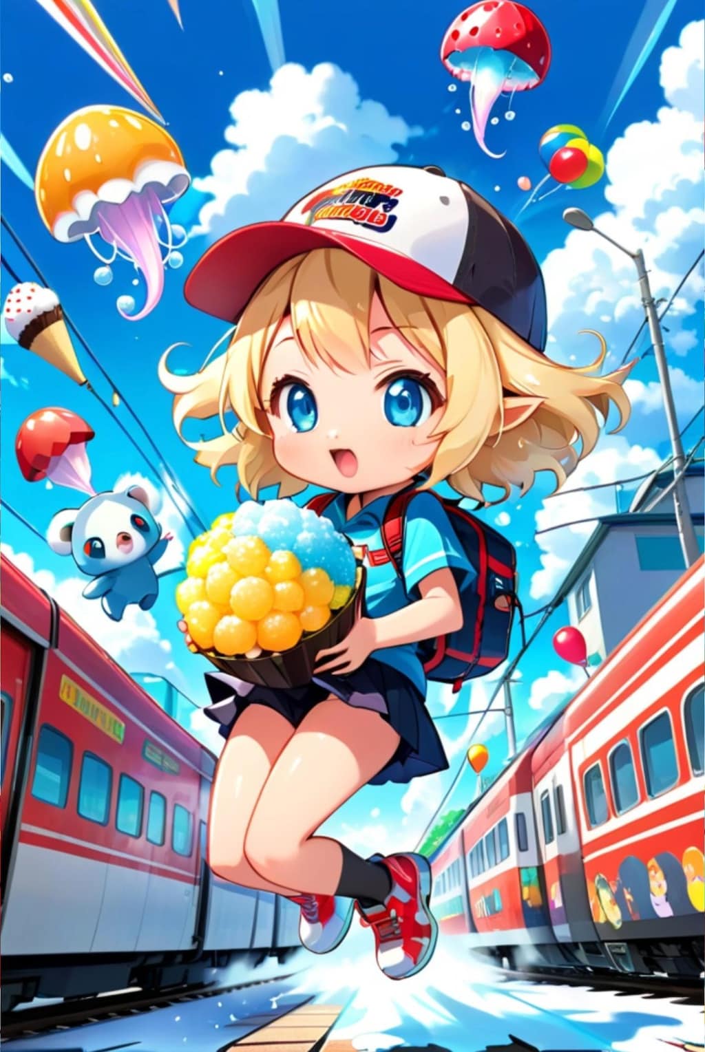 元気な金髪ちゃん