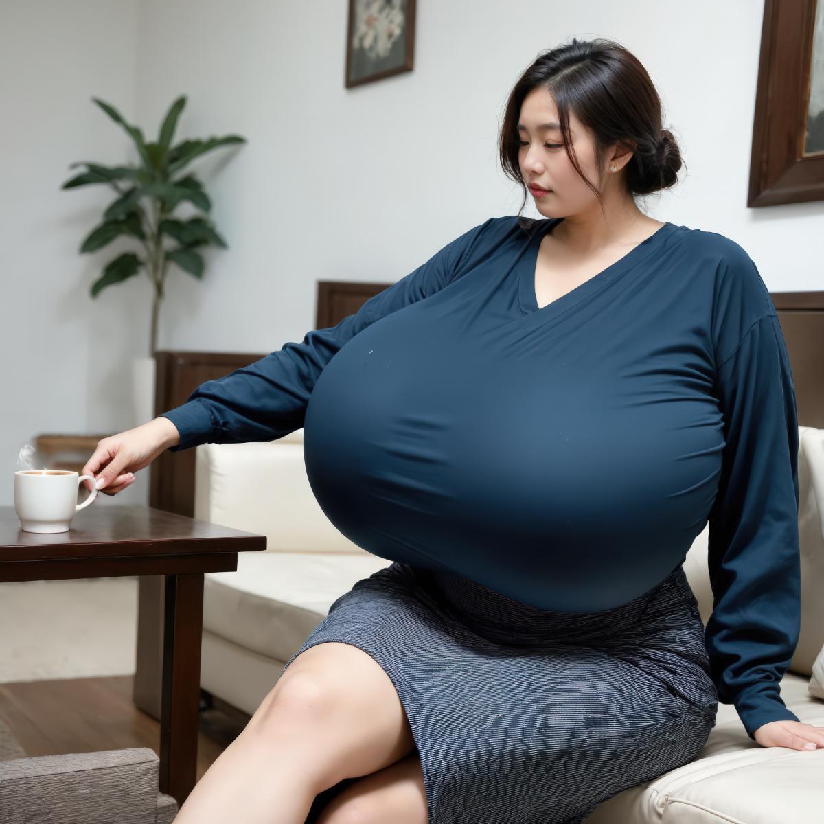 色っぽい奥様のコーヒータイム